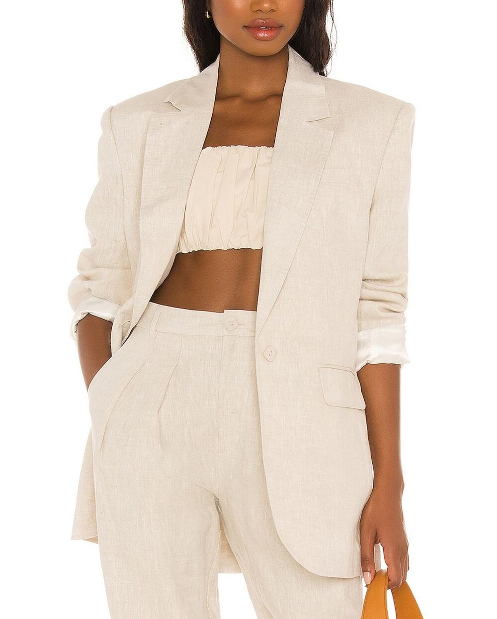 Song Of Style Relaxed Beige Rylan Blazer Size XXS